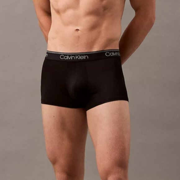 Calvin Klein Men's Micro Stretch Trunks Underwear Small  Black & Gray - 2 Pair - Picture 1 of 9